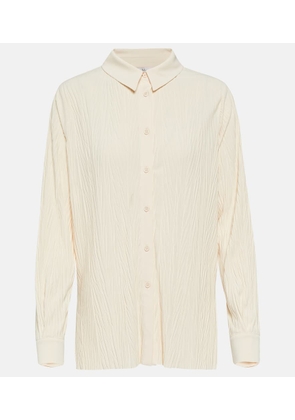 Max Mara Paio jersey plissee shirt