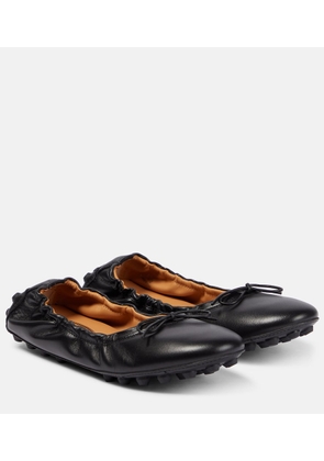 Tod's Bubble leather ballet flats