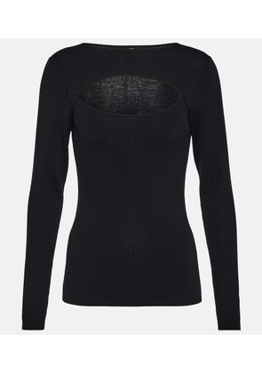 Jardin des Orangers Cutout virgin wool sweater