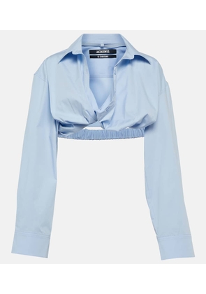 Jacquemus La Chemise Bahia cropped top