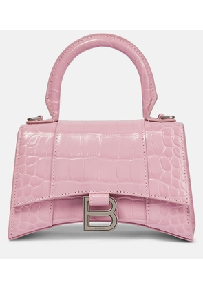 Balenciaga Hourglass Small croc-effect tote bag