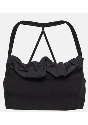 Jacquemus Le Bandeau Frivolli ruffled bra top