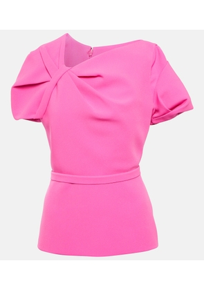 Safiyaa Peplum crepe top