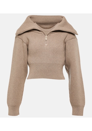 Jacquemus Le Maille Risoul cropped wool sweater