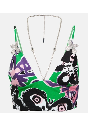Area Printed crop top