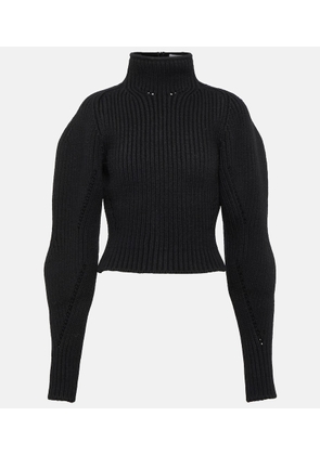 Alaia Wool-blend turtleneck sweater