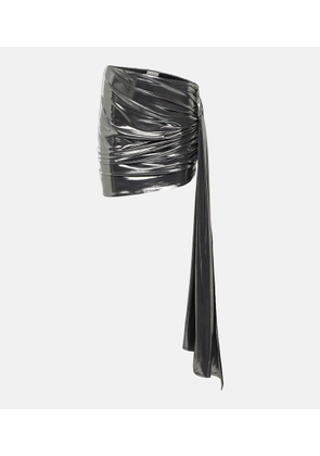 Magda Butrym Metallic ruched miniskirt