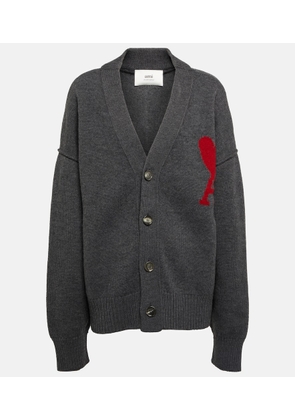 Ami Paris Ami De Cour virgin wool cardigan