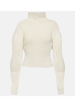 Alaia Ribbed-knit wool-blend sweater