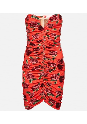 Magda Butrym Floral ruched minidress