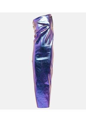 Rick Owens Athena one-shoulder denim maxi dress