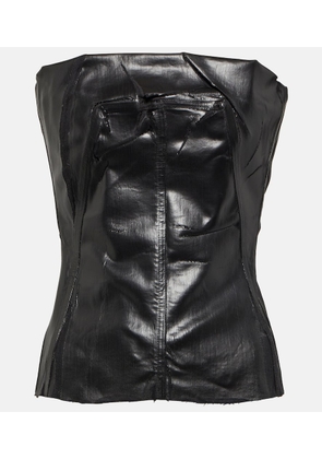 Rick Owens Coated denim bustier