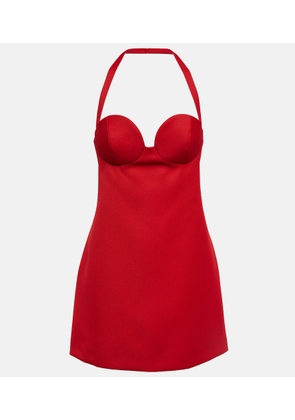 Magda Butrym Halterneck virgin wool minidress