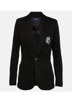Polo Ralph Lauren Embroidered cotton-blend blazer