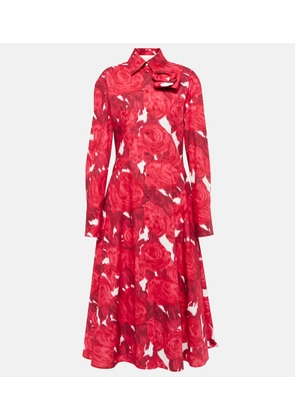 Valentino Floral cotton shirt dress