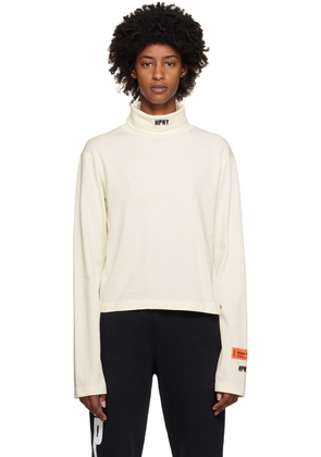 Heron Preston White 'HPNY' Turtleneck
