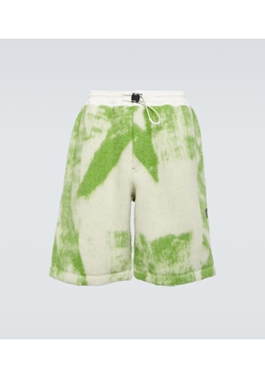 Y-3 Printed wool-blend shorts