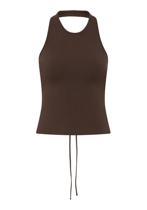 St. Agni Tie-Detailed Organic-Cotton Jersey Top - Moda Operandi