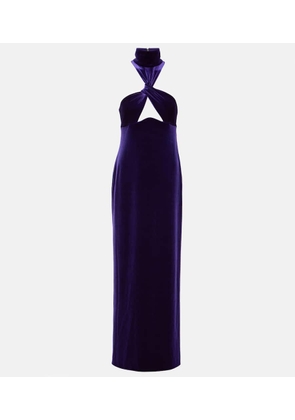 Galvan Cleveland velvet gown