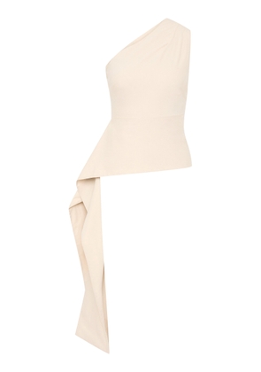 St. Agni Asymmetric Cotton-Nylon Orgami Top - Moda Operandi