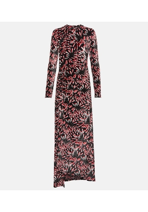 Rabanne Printed velvet maxi dress
