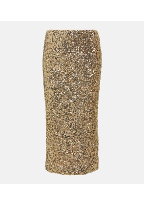 Rotate Sequined midi skirt