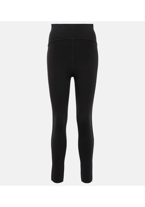 Alaia High-rise wool-blend leggings