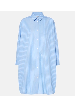Jil Sander Striped cotton poplin shirt