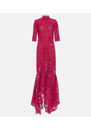 Costarellos Kalissa guipure lace gown