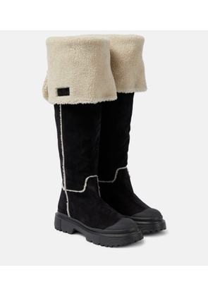 Hogan H619 suede knee-high boots