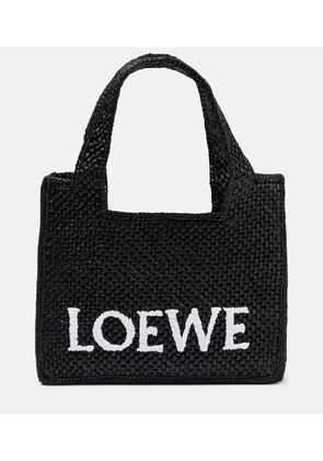 Loewe Mini raffia shopper