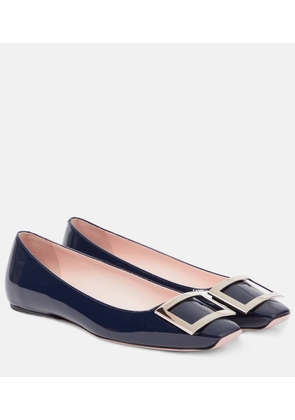 Roger Vivier Trompette patent leather ballet flats