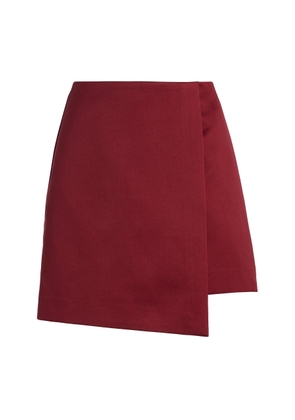 By Malene Birger Raye Satin Mini Wrap Skirt - Moda Operandi