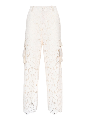 Loretta Caponi Yuna Lace Macrame Pants - Moda Operandi