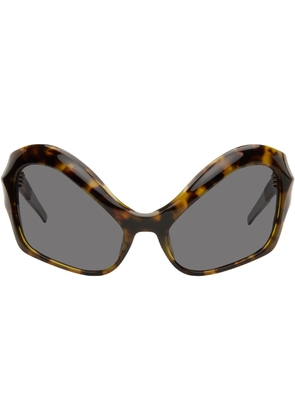 Mugler Brown Cat Eye Sunglasses