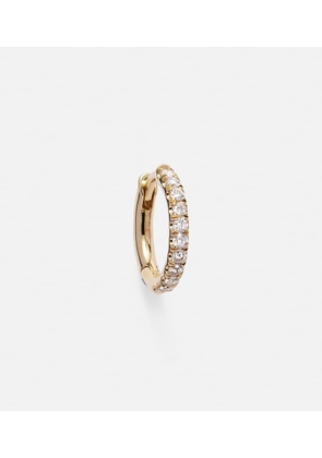 Spinelli Kilcollin Mini Micro Hoop Pave 18kt gold and diamond single earring