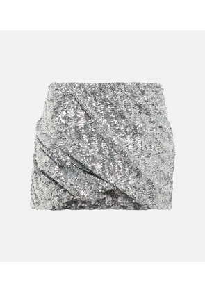 The Attico Sequined mini skirt