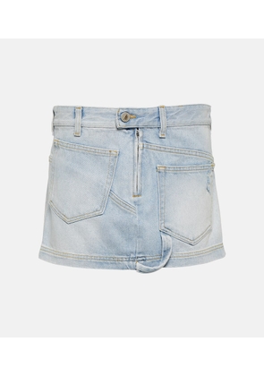 The Attico Denim miniskirt