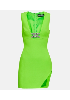 David Koma Embellished asymmetric minidress