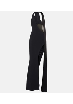 David Koma Cutout satin gown