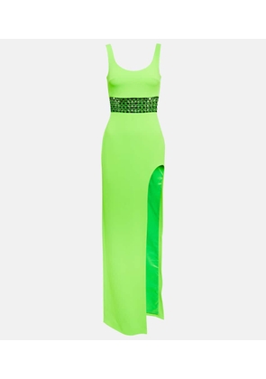 David Koma Embellished cady gown