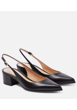 Gianvito Rossi Piper leather slingback pumps