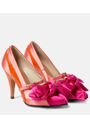 Maison Margiela Tabi Monster satin bow 110 pumps