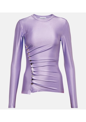 Rabanne Gathered satin top