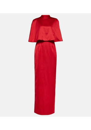 Carolina Herrera Caped satin gown