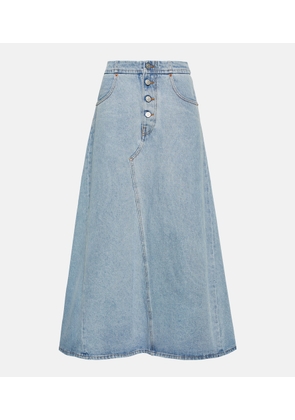 MM6 Maison Margiela Denim maxi skirt
