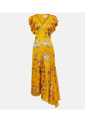 Erdem Floral satin midi dress