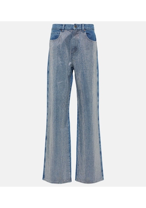 Giuseppe di Morabito Embellished high-rise wide-leg jeans
