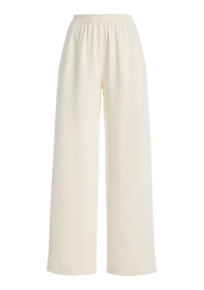 Oscar de la Renta Relaxed Silk-Georgette Wide-Leg Pants - Moda Operandi