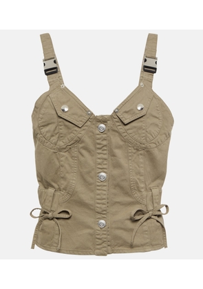 Coperni Utility bustier cotton top